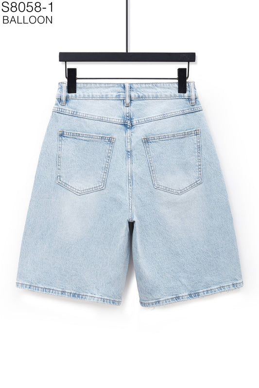 Denim Balloon Shorts