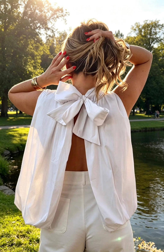 Elara – Bow Detail Blouse
