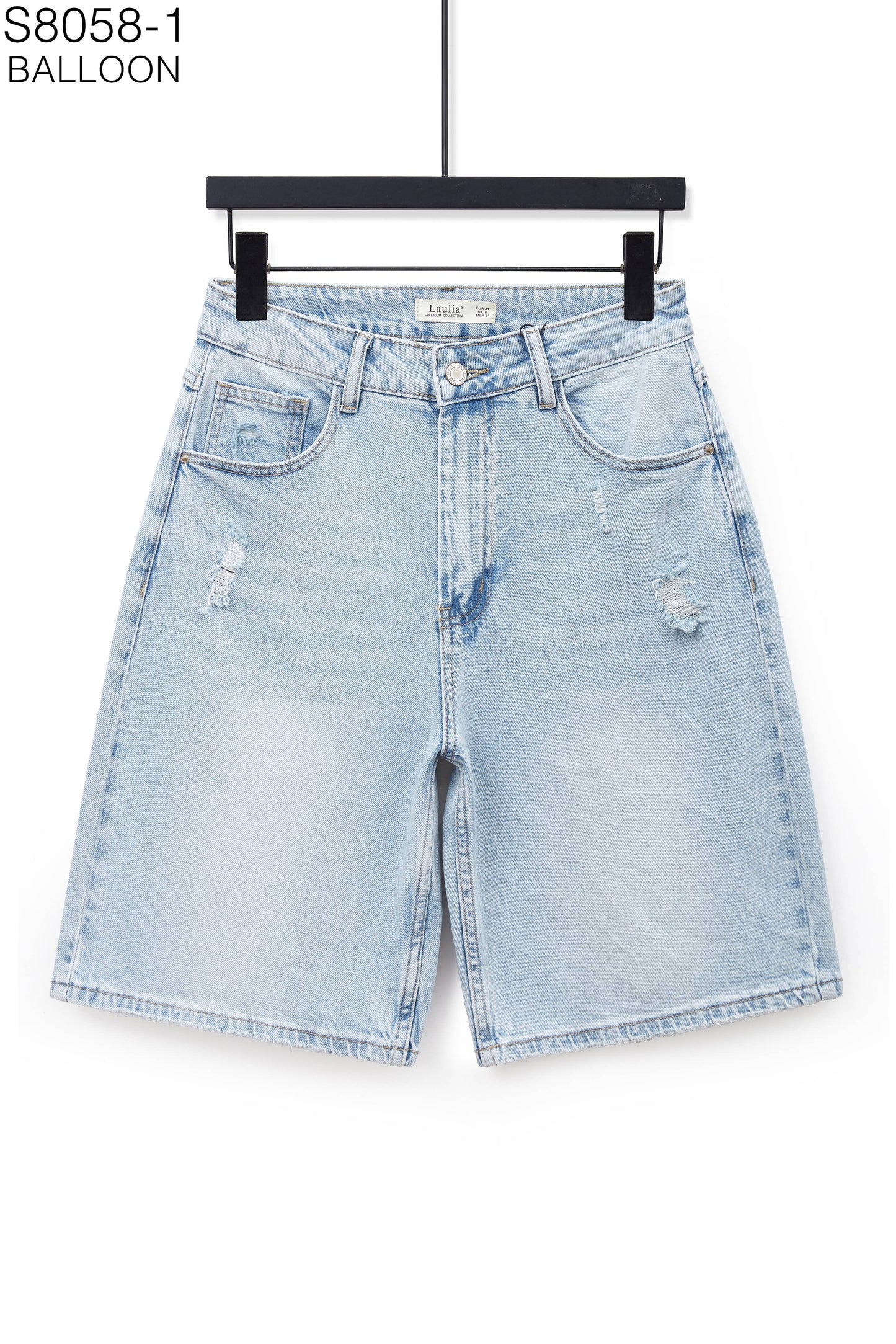 Denim Balloon Shorts