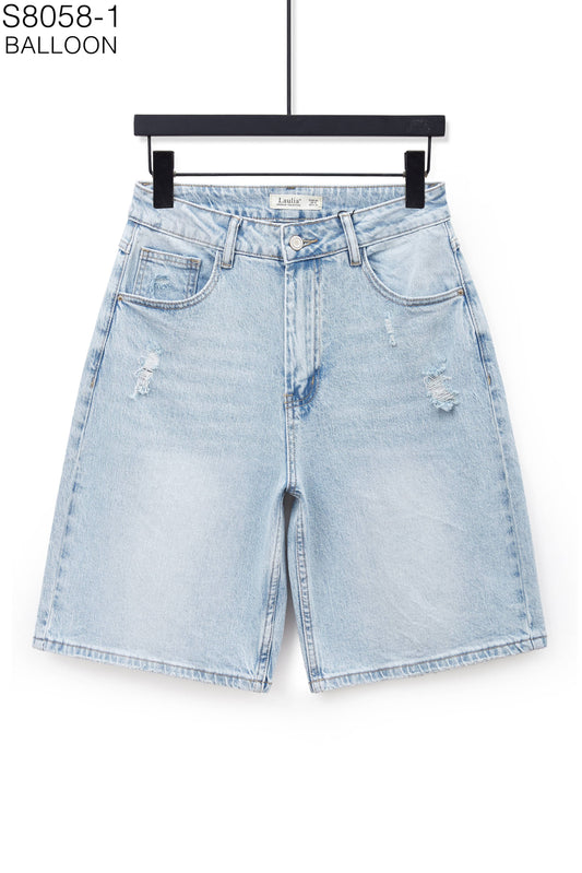 Denim Balloon Shorts